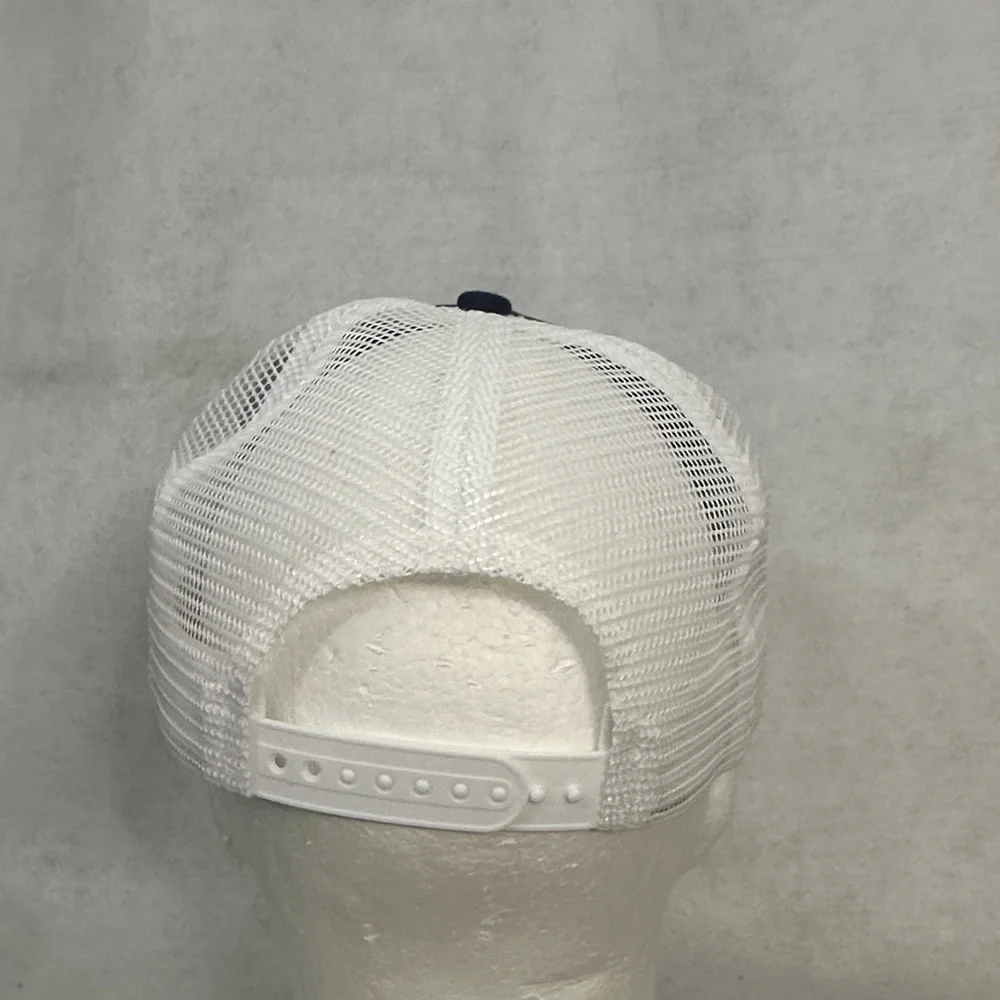 Navy and White Trucker Hat - Picture 3 of 4